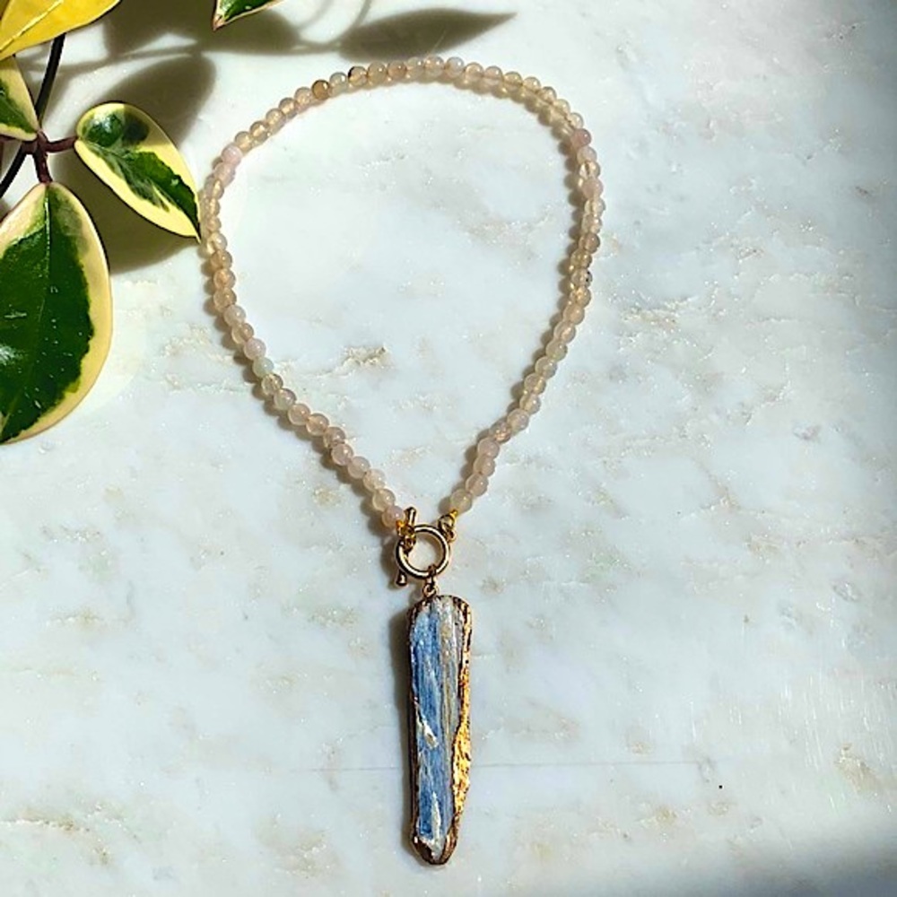 Natural Stone Statement Necklace